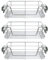 KuKoo - 3 Cestos Metálicos Extraíbles de Cocina para Muebles Armarios de 60cm de Ancho Cajón Telescópico Cocina Cierre Suave Cestas Almacenaje Almacenamiento Organizadores Capacidad 15-20kg por Cesta