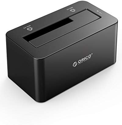 ORICO Docking Station USB 3.0 Hard Drive Esterno SATA per 2.5 e 3.5 Pollici HDD SSD Involucro con Adattatore 12V2.5A - Nero