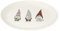 Boston International Holiday Porzellan-Servierplatte, oval, 30,5 x 22,9 cm, Zwerg-Raffung