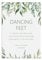 PMPrinted Greenery Personalised A5, A4 OR A3 Wedding Sign - Wedding Reception Decor. Rustic Eucalyptus Design (Dancing Feet)
