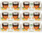Duftkerze im Glas Macaron Orange mit Deckel, 12er Pack mit je ca. 7 Std. Brenndauer, Ø6cm, Raumduft als Geschenk, Kerze als Dekoration