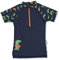 Sterntaler Kurzarm-Schwimmshirt Wale Camisa de protección de Sarpullido, Marine, 80 para Bebés