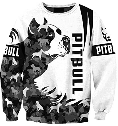 Harajuku Kapuzenpullover für Herren, lässiger 3D-Druck, Hoodie, Pitbull Hundepullover, Sweatshirt, Damen, Unisex, Reißverschluss, Jacke, Mode Streetwear, 3D-Sweatshirt, XXXXL