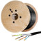HB-DIGITAL 250m CAT 7 Cable de instalación Ethernet 1000MHz 10Gbits al aire libre negro AWG23/1 PE S/FTP doble blindaje PIMF Puro Cobre Instalación de red