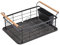 MSV Egouttoir à vaiselle Design Industriel Bois & Acier Elie Noir Mat