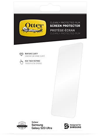 OtterBox CP Film Displayschutz für Galaxy S23 Ultra, Displayschutzfilm, Zuverlässiger Schutz vor Kratzern und Schrammen