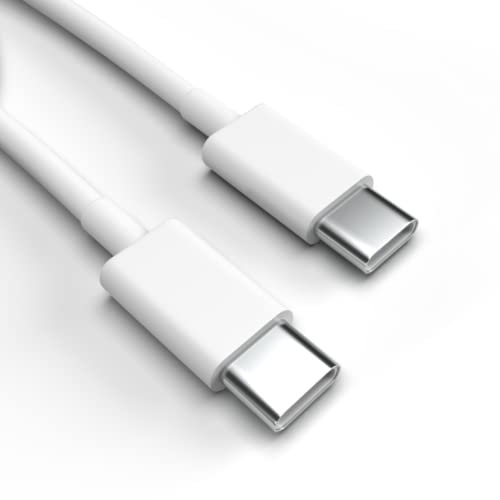 Justcom USB-C Ladekabel für TCL Plex Weiß 3 m Handy Schnellladekabel Datenkabel