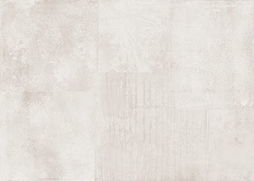 Rasch Tapete 364224 - Fototapete auf Vlies mit Metalloptik in Weiß, Rostoptik - 2,65m x 3,71m (LxB)