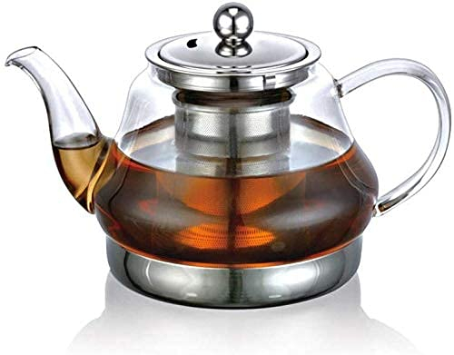 Teekanne mit Sieb Glas Teeset Hitzebeständig Glas Wasserkocher Kochen Teekanne Elektrische Keramik Topf Topf Glas Tee Set h1000ml (E800ml)