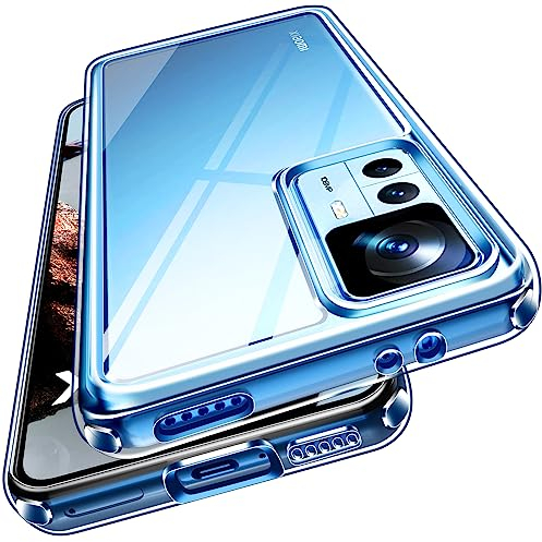 ivoler Nie Vergilbung Klar Hülle für Xiaomi 12T / Xiaomi 12T Pro, [Militärischer Schutz] Stoßfest Kratzfest Transparent Schutzhülle, Dünn Durchsichtige Handyhülle Case Cover