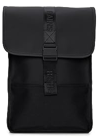 RAINS Trail Backpack Mini (Black), Black, Modern, Minimalist