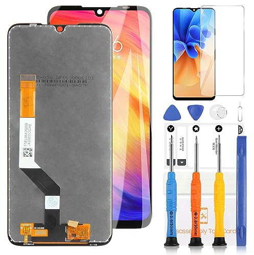 Pantalla LCD para Xiaomi Redmi Note 7 / Redmi Note 7 Pro Reemplazo LCD Display Digitizer Touch Screen Cristal Panel Assembly 6.3 Kit de Piezas de Reparación con Herramientas (Negro)