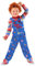 Morph Puppen Kostüm Halloween Kinder, Kinder Latzhose Blau, Halloween Kostüm Puppe, Latzhose Kinder Blau in drei Größen erhältlich S