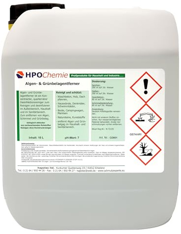 HPOChemie Algen- & Grünbelagentferner (10 Liter)