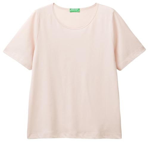 United Colors of Benetton T- Shirt 31vkd104k, Rose, X-Small Femme