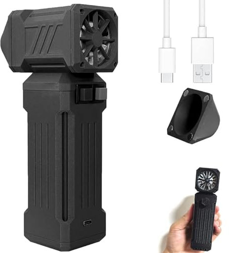 ZWJABYY Air Blower Super Jet Fan,Super Jet Fan,Portable Mini Hand Powerful Jet Blower,Turbo Powered Mini Portable Blower,Industrial Turbo Powered Mini Jet Blower,40mm