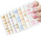 HEKOBAG Nail Art Sticker, 8 Blatt Nagelsticker Selbstklebend Nagelfolien Bunt Nagellack Aufkleber Gel Nagelsticker Full Wraps Nagelkunst Sticker Gel Nail Strips für DIY Nagel Dekoration