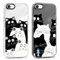 Foonary 2 Pack Clear Print Phone Case for iPhone 8/SE 2022/7/SE 2020 4.7, Slim Soft Silicone with Cute Cat Design Aesthetics Transparent Pattern Cases, Shockproof Bumper Protector Cover for iPhone 7