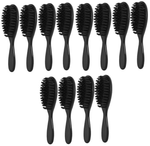 FRCOLOR 12 Stück Bartbürste Haarbürste Für Männer Gesicht Wildschweinhaarbürste Haarrasierpinsel Gesichtsreinigungsbürste Herrenbürste Nackenstaubbürste Haarstaubbürste