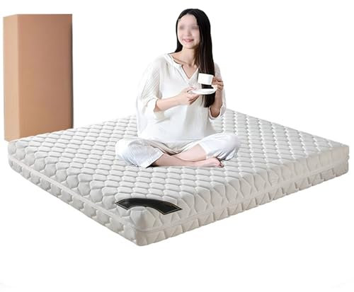 Doppel-Taschenfederkernmatratze mit atmungsaktivem Schaumstoff, einzeln verpackte Federkernmatratze zur Bewegungsisolierung und Druckentlastung, 15 cm dick, 90 x 200 cm