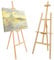 Wedding Wooden Easel - Sturdy Metal Brackets for Firmness and Stability - Foldable Wooden A Frame Painting - Ideal for Welcome Sign with Stand, Wedding Table Plan Board - 150cm