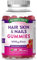 Hair, Skin, Nails Gummies | 5000µg Biotin, Vitamin C, E, Zinc, Iodine & More | Beauty Vitamins | for Men & Women | 60 Raspberry Gummies | Vegan | Nature's Truth