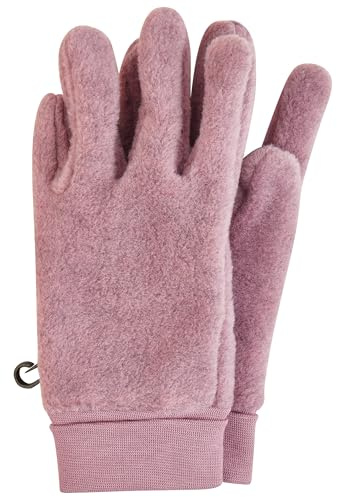 Sterntaler Fingerhandschuh Microfleece mit elastischen Bündchen – Warme Kinder Handschuhe – Mädchen Winterhandschuhe - Accessoire für kühlere Tage – samtrosa, Größe 2