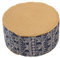 Sharplace Rundes gewebtes Bodenkissen, Sitzkissen, atmungsaktiv, leicht, traditionelles Meditationskissen für Büro, Innenbereich, Wohnheim, Restaurant, Blauer Elefant