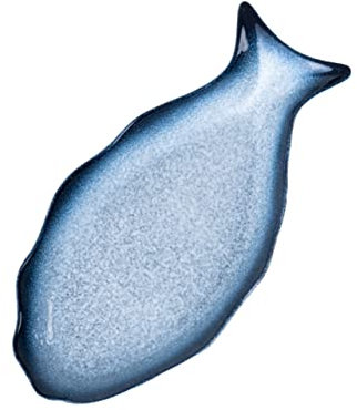 Cabilock Lot de 12 vapeurs de poisson en céramique crevettes Assiettes à poisson Service Fruits Plat à vapeur de poisson Gâteau Grand plateau de service Décoration cupcake Planche à fromage avec bac à