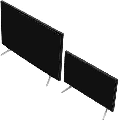 Vaguelly Realistic Dollhouse Mini Tv Stand 2pcs Miniature Electronics for Living Room Decor