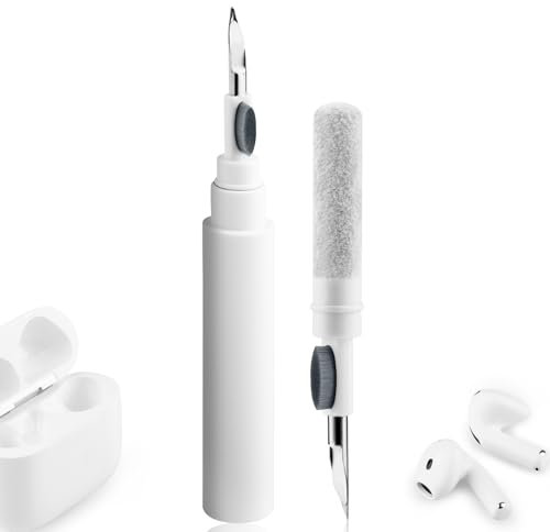 Oumida Kit di Pulizia per AirPods 4/3 /Pro/Pro 2, 3 in 1 Kit Attrezzo per Pulire AirPods Pro Auricolare, Multifunzione Spazzola per la Pulizia Degli Auricolari Bluetooth