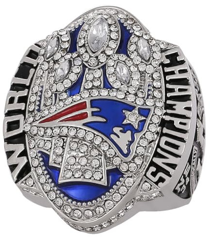 Wonsunte 2016 Patriot Champions Ring National Football Championship Ringe Mit Displaybox Rugby-Gewinner-Schmuck Sammlergeschenke Für Fans