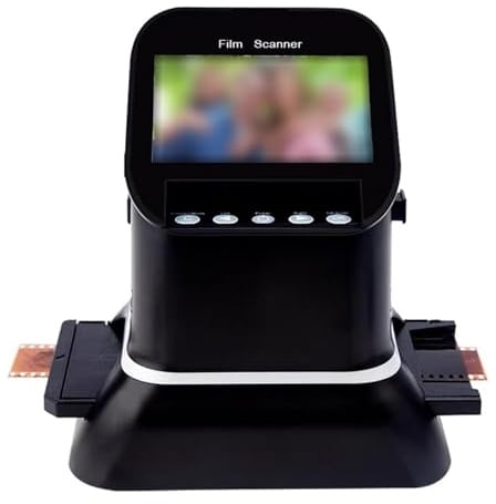 Professioneller 22-Megapixel-Filmscanner, Filmscanner for 35-mm- und Mittelformatfilme (120, 126, 127, 135) – mit großem 4,3-Zoll-LCD-Display for Scannen von Negativen und Dias