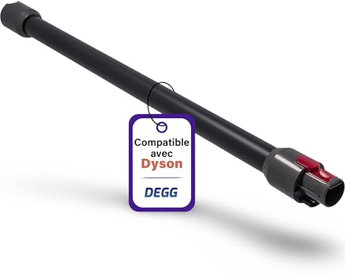 DEGG® Staubsaugerrohr, Kompatibel mit Dyson V7-V11 V15, Schwarz, 32 mm | Verlängerungsrohr, Saugrohr, Staubsauger Ersatzteile, Staubsaugerzubehör, Perfekte Passform, Premium Qualität