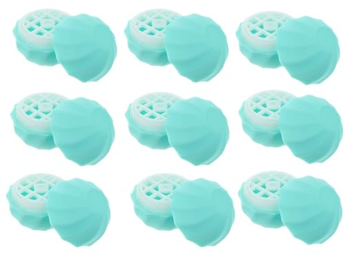 KAILIKETIY Caja Esférica para Bálsamo Labial Recargable 10 Piezas, Envases Plásticos Compactos Prueba de Fugas para Almacenamiento y Viaje de Vaselina Labial