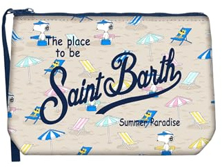 Saint Barth Mc2 Donna Pochette ALIN001-Snoopy Relax Gomma Beige Taglia Unica