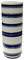 Sagebrook Home Gestreift Keramik Vase, blau/weiß, 5 x 5 x 14