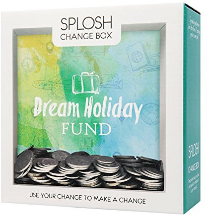 Splosh Change Box - Dream Holiday Fund - Money Saving Box