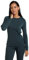 Mountain Warehouse Talus Womens Long Sleeves Baselayer Top - Thermal Underwear, Lightweight Ladies Shirt, Breathable, Warm & Easy Care - Spring Summer & Outdoors Dark Green Women's Size 16