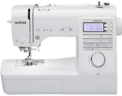 Brother Máquina de Coser Innovis A80, 80 Puntadas, 8 Ojales Automáticos, Blanco, 19.6 x 41.9 x 30.7 cm