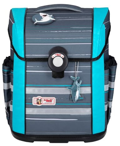 McNeill Schulranzen Ergo Mac Schoolbag Lines grau mehrfarbig