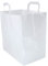 Enpack - 250 Papiertüten weiß mit Henkel - Geschenktüten für kleine Geschenke 26+17x26 cm - Papiertragetaschen aus Kraftpapier - Braune Papiertüten - Papier Geschenktaschen zum befüllen…