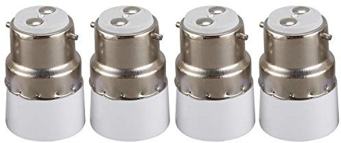 Huante 4pcs AC 220V B22 a E14 Support d'adaptateur de l'ampoule de base