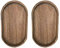 Jiakalamo Lot de 2 plateaux de service ovales de style japonais - En bois léger - Pour nourriture, petit déjeuner, table basse, fête, restaurant