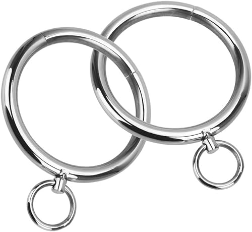 ROLOL Halsband aus Edelstahl, Fußfesseln und Handschellen, SM Restraint -Handschellen (Color : Male)