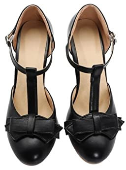 HEIYE Sandales d'été pour femmes mode rose vert lolita chaussures pour femmes sucré nœud talons hauts pour femmes escarpins taille escarpins : noir, 8