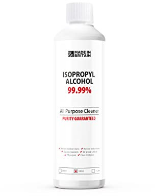 ChemLab - All-Purpose Rubbing Alcohol Isopropyl 99.9% Pure Isopropanol IPA for Cleaning 500ml, Clear