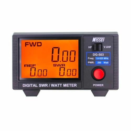 NISSEI DG-503MAX ROSMETRO/WATTMETRO DIGITALE HF/50/144/430MHz - 1.6-60 MHz / 125-525 MHz