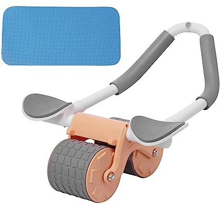 Voihamy Ellenbogenstütze Rebound Bauchrad | Ab Roller Übungsrad | Automatisches Rebound Bauchrad | Abdominal Core Trainer Roller Mit Kniematte Und Handyhalter Für Bauchmuskeltraining, Anfänger