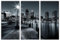 AREDE 3er Set Wandkunst Gemälde Bild Poster  Schwarz-Weiß-Geschäftsviertel | 90 x 60 cm | Wandbilder Wanddekoration Home Office Wohnzimmer Schlafzimmer Dekoration | Fertig zum Aufhängen